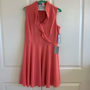 Pretty in pink Tahari Arthur Levine dress, 12 petite